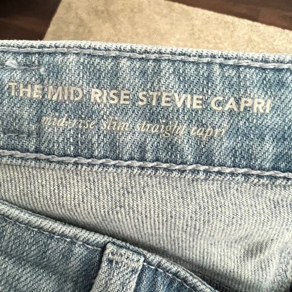 AG Adriano Goldschmied Stevie Capri Jeans Women's 25 Mid Rise Slim Straight Leg - Picture 7 of 8